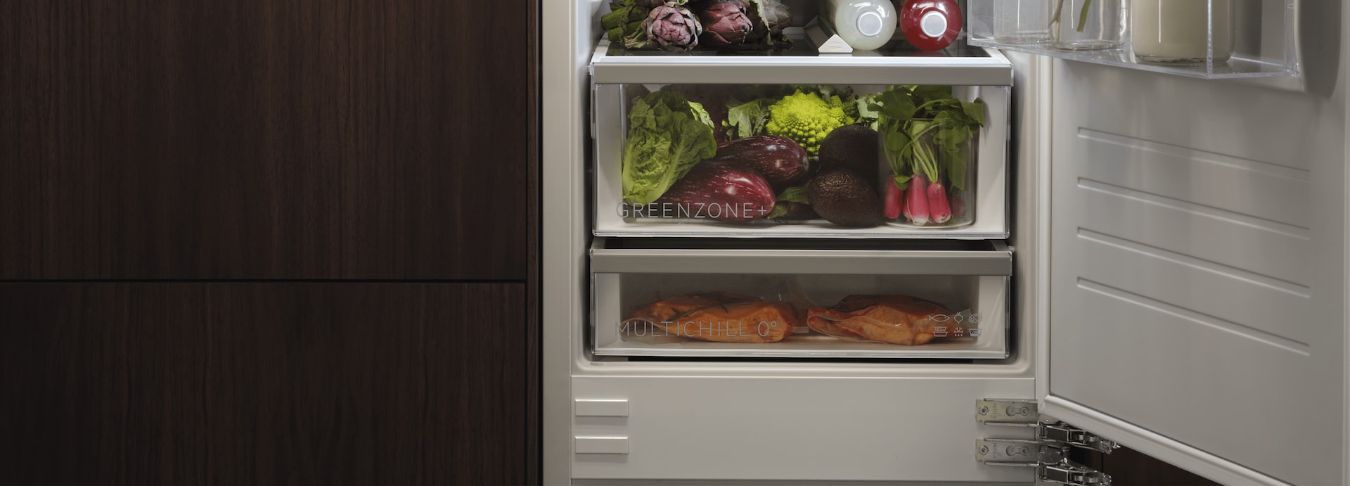 Fridge in kitchen